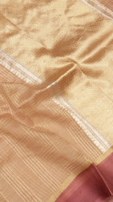 Pre-Order : Handloom Pure Kora Silk Saree