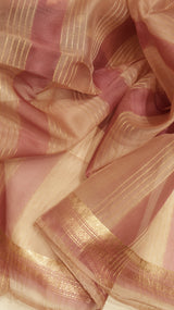 Pre-Order : Handloom Pure Kora Silk Saree