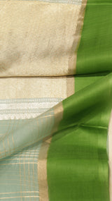 Pre-Order : Handloom Pure Kora Silk Saree