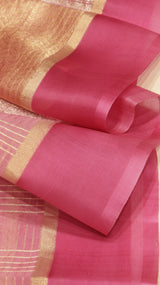 Pre-Order : Handloom Pure Kora Silk Saree