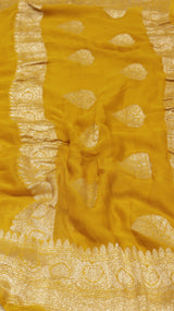 Handloom Khaddi Georgette Saree