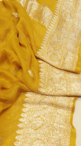 Handloom Khaddi Georgette Saree