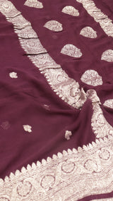 Handloom Khaddi Georgette Saree