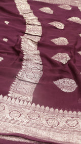 Handloom Khaddi Georgette Saree