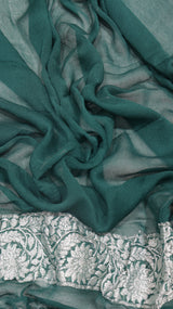 Handloom Khaddi Georgette Saree