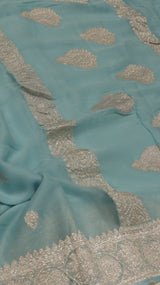 Handloom Khaddi Georgette Saree