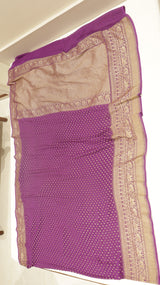 Handloom Khaddi Georgette Saree