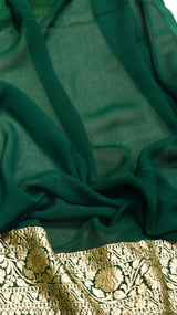 Handloom Khaddi Georgette Saree