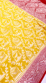 Handloom Khaddi Georgette Saree