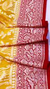 Handloom Khaddi Georgette Saree