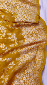 Handloom Khaddi Georgette Saree