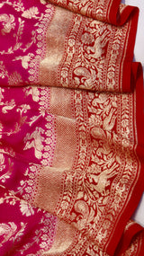 Handloom Khaddi Georgette Saree