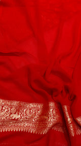 Handloom Khaddi Georgette Saree