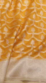 Pure Moonga Muslin Silk Saree
