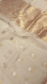 Handloom Pure Kora Silk Saree