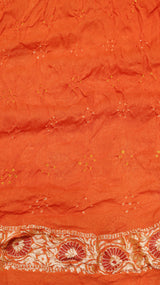 Handwoven Bandhej Khaddi Georgette Saree