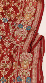 Handwoven Royal Bandhej Khaddi Georgette Saree