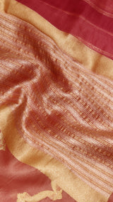 Pre-Order : Handloom Pure Kora Silk Saree