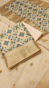 Ikat Pure Cotton Suit Set