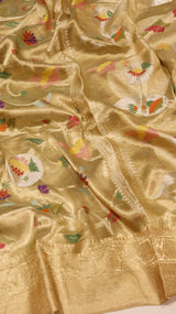 Tissue Silk Saree with Meenakari Work