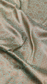 Antique Brocade Katan Silk Saree