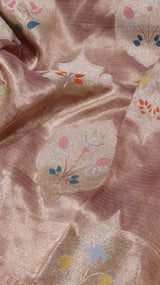 Pre-Order : Tissue Silk Saree with Meenakari Work