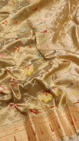 Tissue Silk Saree with Meenakari Work