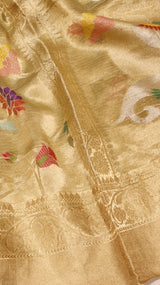 Tissue Silk Saree with Meenakari Work