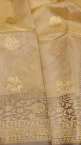 Pure Tissue Banarasi Saree- Satin Border