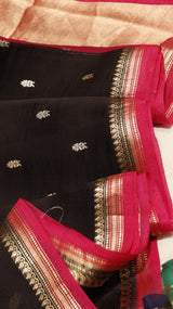 Pure Handloom Kora Silk Saree