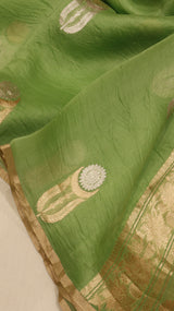 Pure Handloom Kora Silk Saree