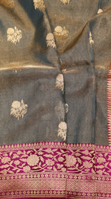 Pure Tissue Banarasi Saree - Satin Border