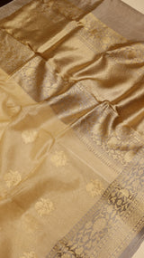 Pure Tissue Banarasi Saree- Satin Border