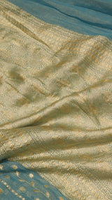 Handloom Pure Tissue Gorgeotte Saree