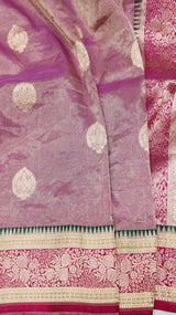 Pure Tissue Banarasi Saree with Satin Border