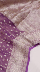 Handloom Pure Tissue Gorgeotte Saree
