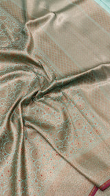 Antique Brocade Katan Silk Saree