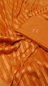 Handloom Tussar Silk Suit Set
