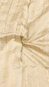 Pre-Order : Handloom Kora Silk Saree with Katan Border