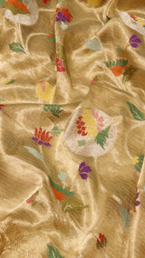 Tissue Silk Saree with Meenakari Work