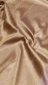 Antique Brocade Katan Silk Saree