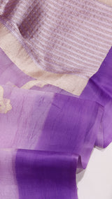 Pre-Order : Handloom Pure Kora Silk Saree