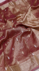 Glass Tissue Silk Saree