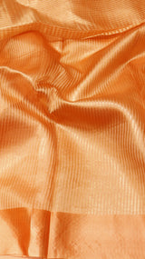 Pre-Order : Pre-Order : Striped Tissue Katan Silk Saree