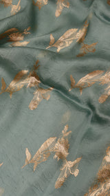 Pre-Order : Handloom Pure Kora Silk Saree