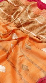 Pre-Order : Handloom Pure Kora Silk Saree