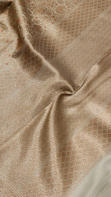 Antique Brocade Katan Silk Saree