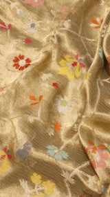 Tissue Silk Saree with Meenakari Work