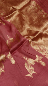 Pre-Order : Handloom Pure Kora Silk Saree