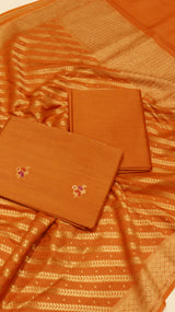 Handloom Tussar Silk Suit Set
